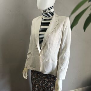 Ralph Lauren purple Label Cream Blazer